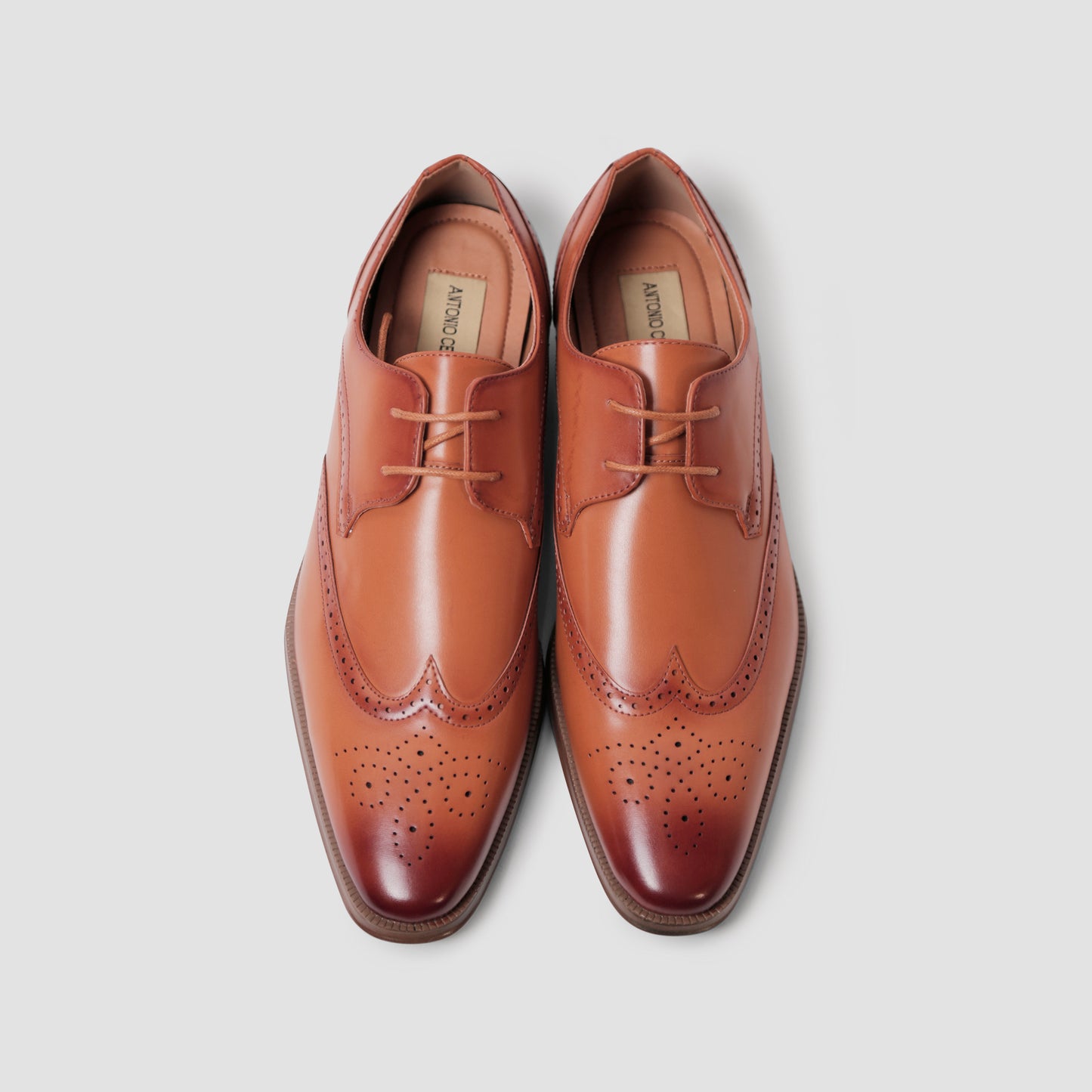 Classic Chestnut Derby Shoes