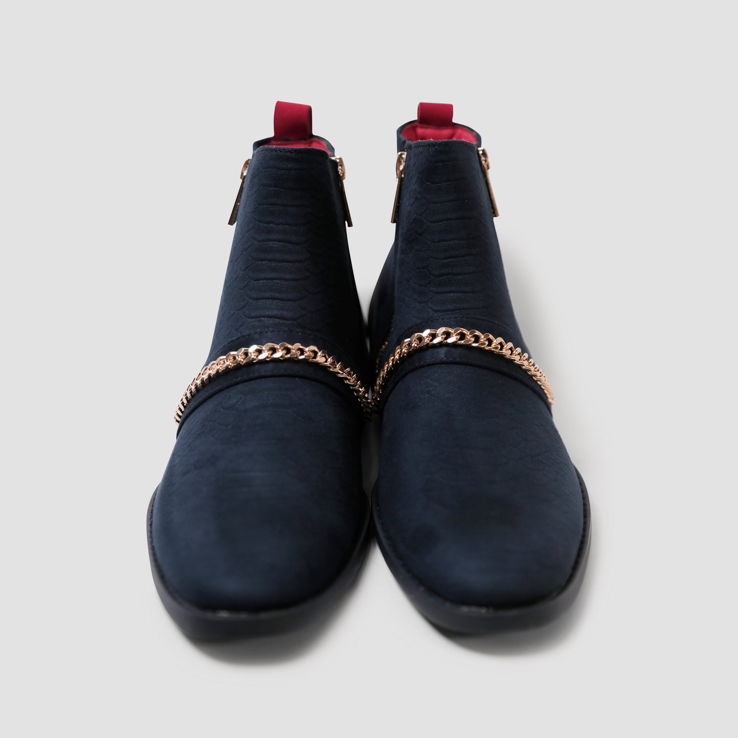 Sapphire Elegance Ankle Boots