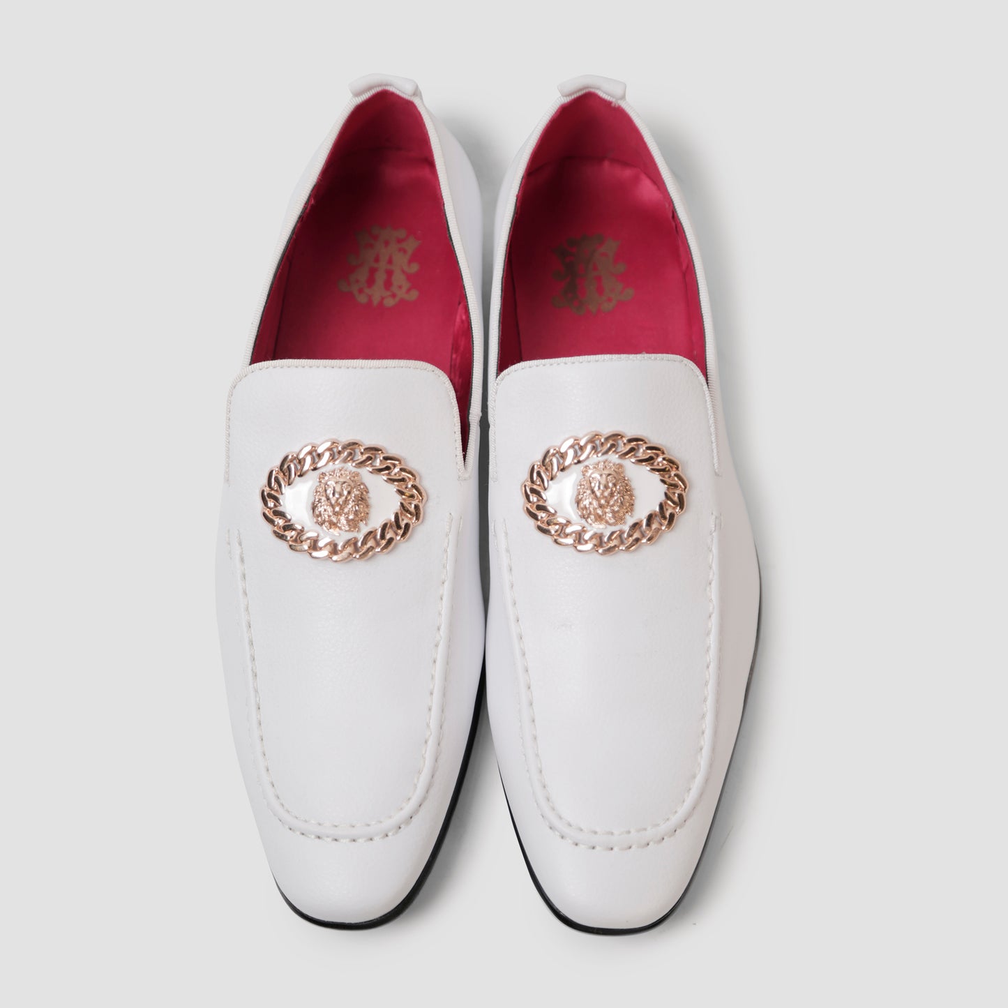 Luxe White Loafers