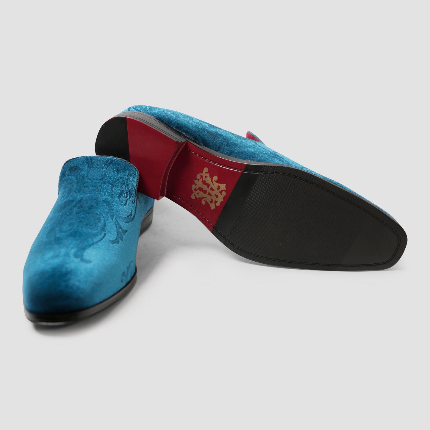 Teal Elegance Loafers