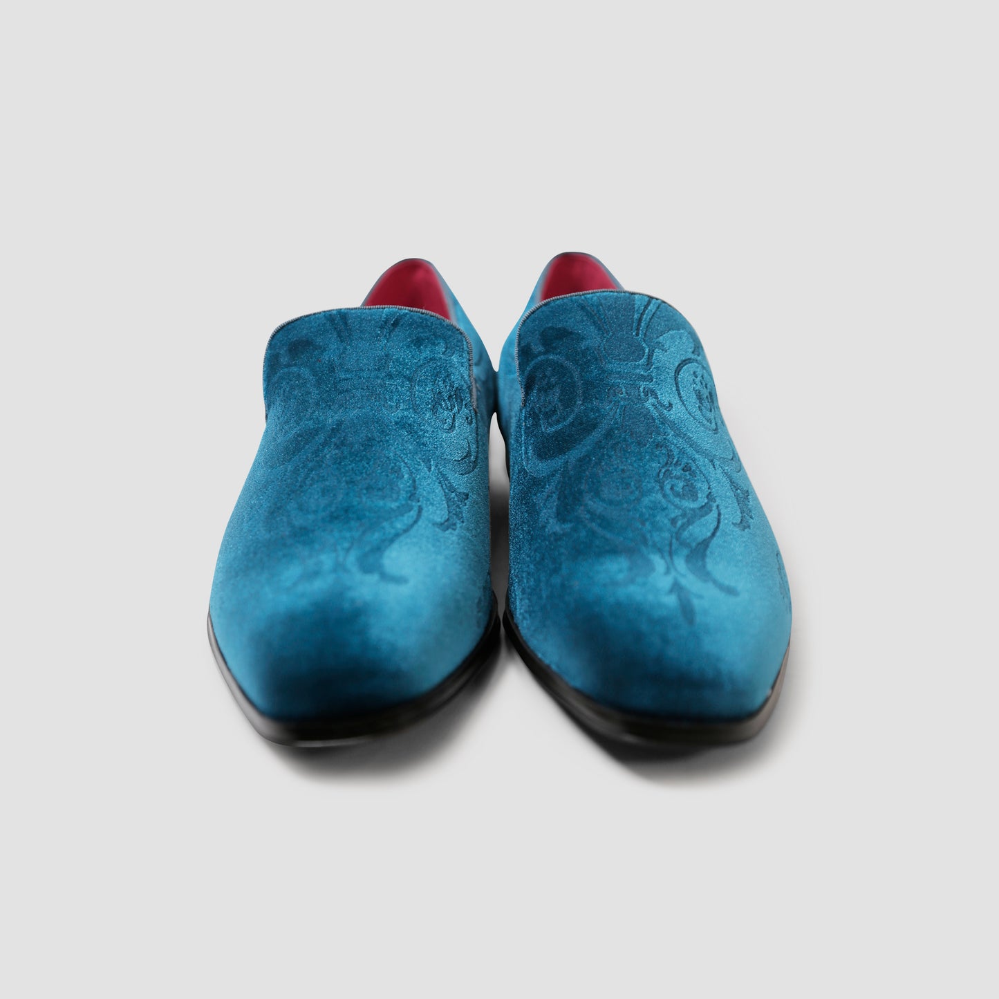 Teal Elegance Loafers