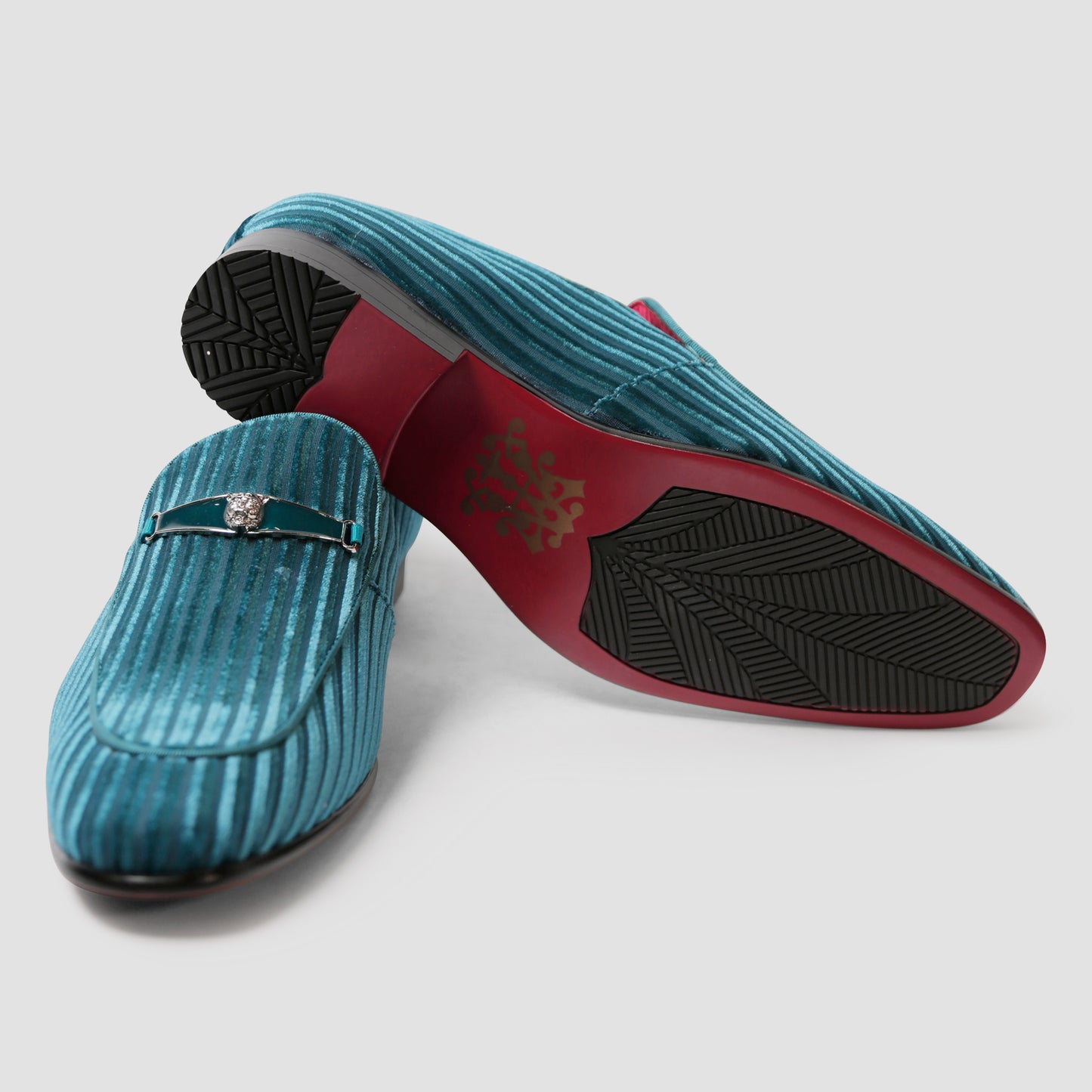 Teal Tiger Loafers