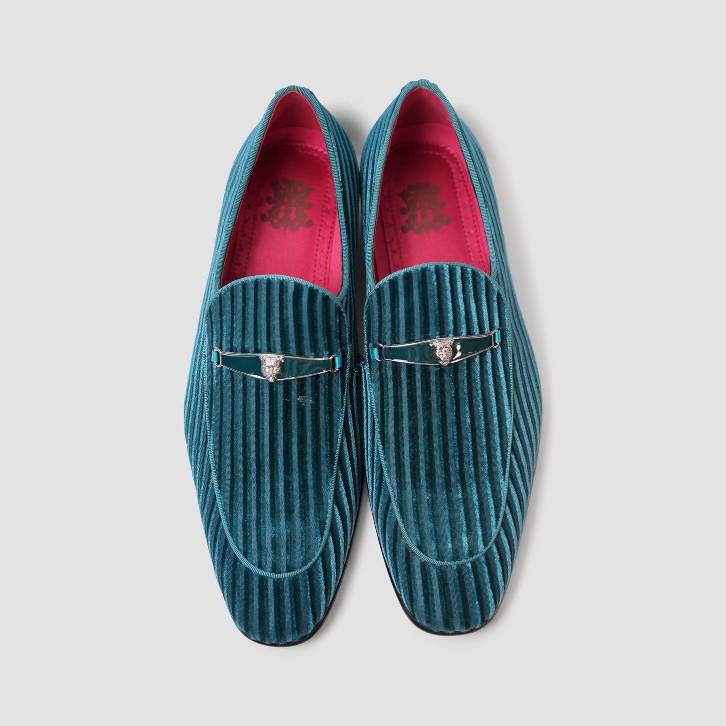 Teal Tiger Loafers
