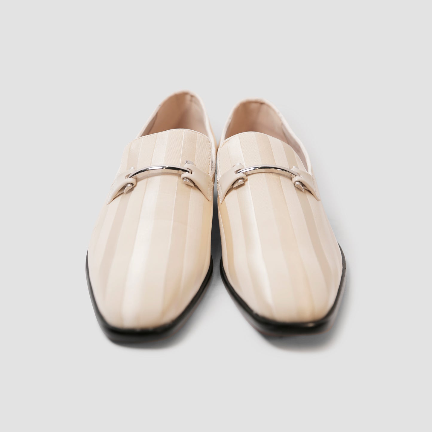 Ivory Stripe Loafers