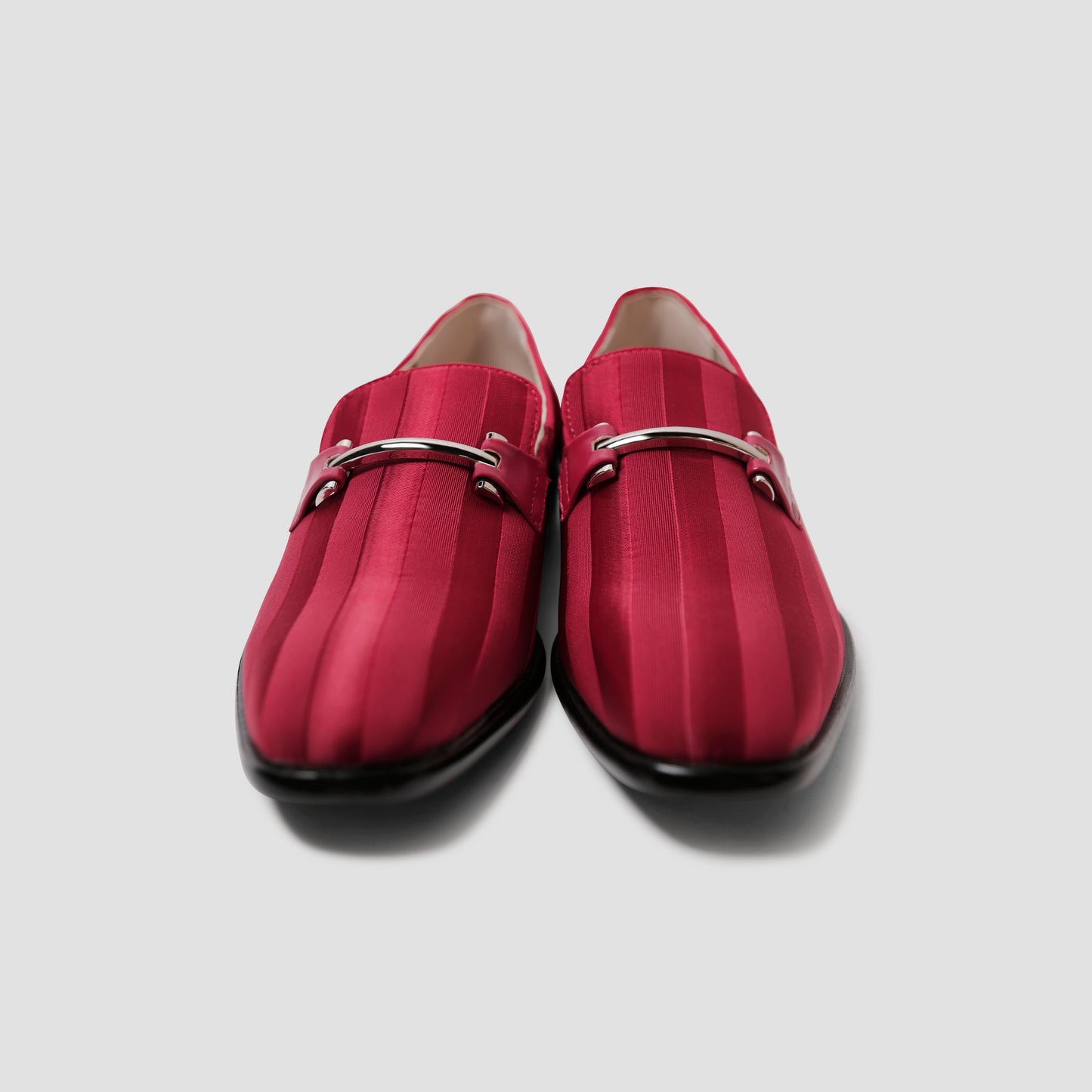 Fire Red Stripe Loafers