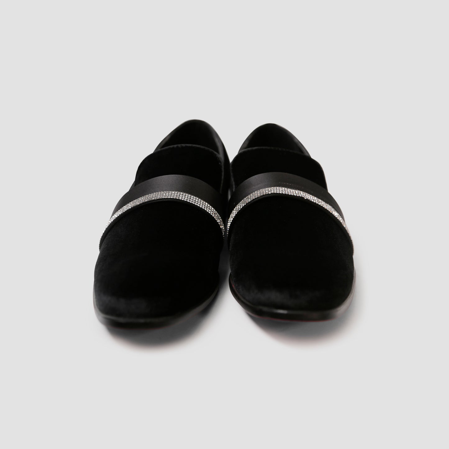 Black Velvet Elegance Loafers