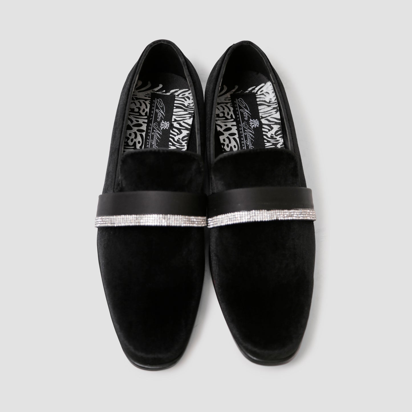 Black Velvet Elegance Loafers