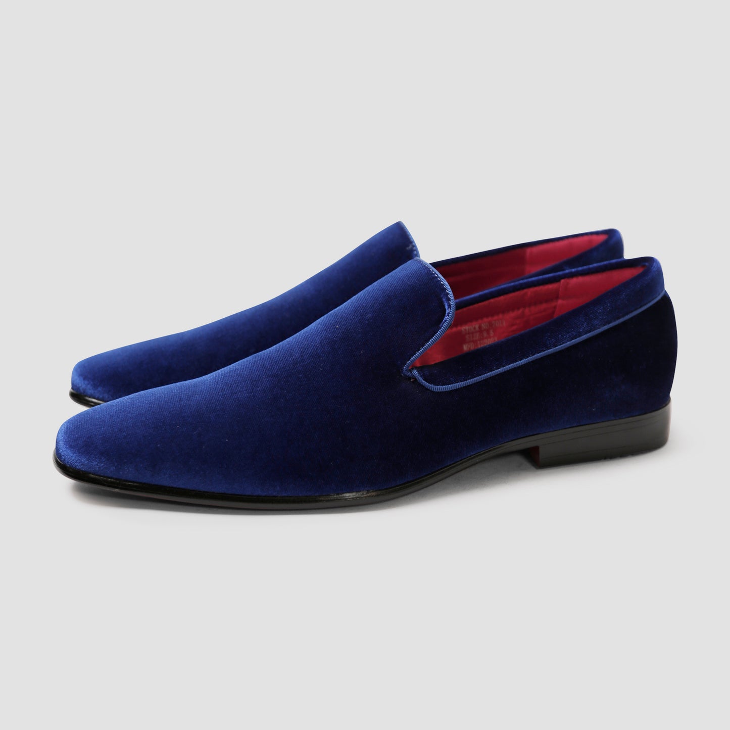 Royal Blue Velvet Loafers