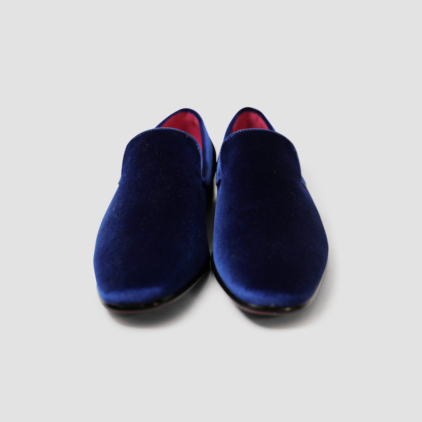 Royal Blue Velvet Loafers