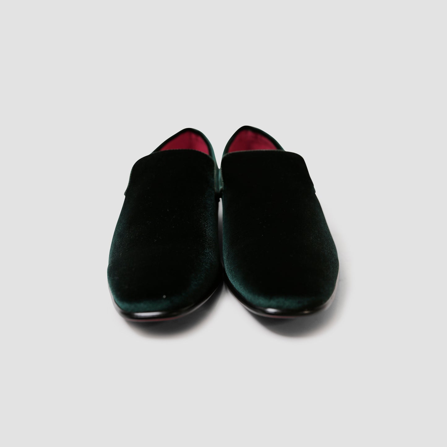 Green Velvet Loafers