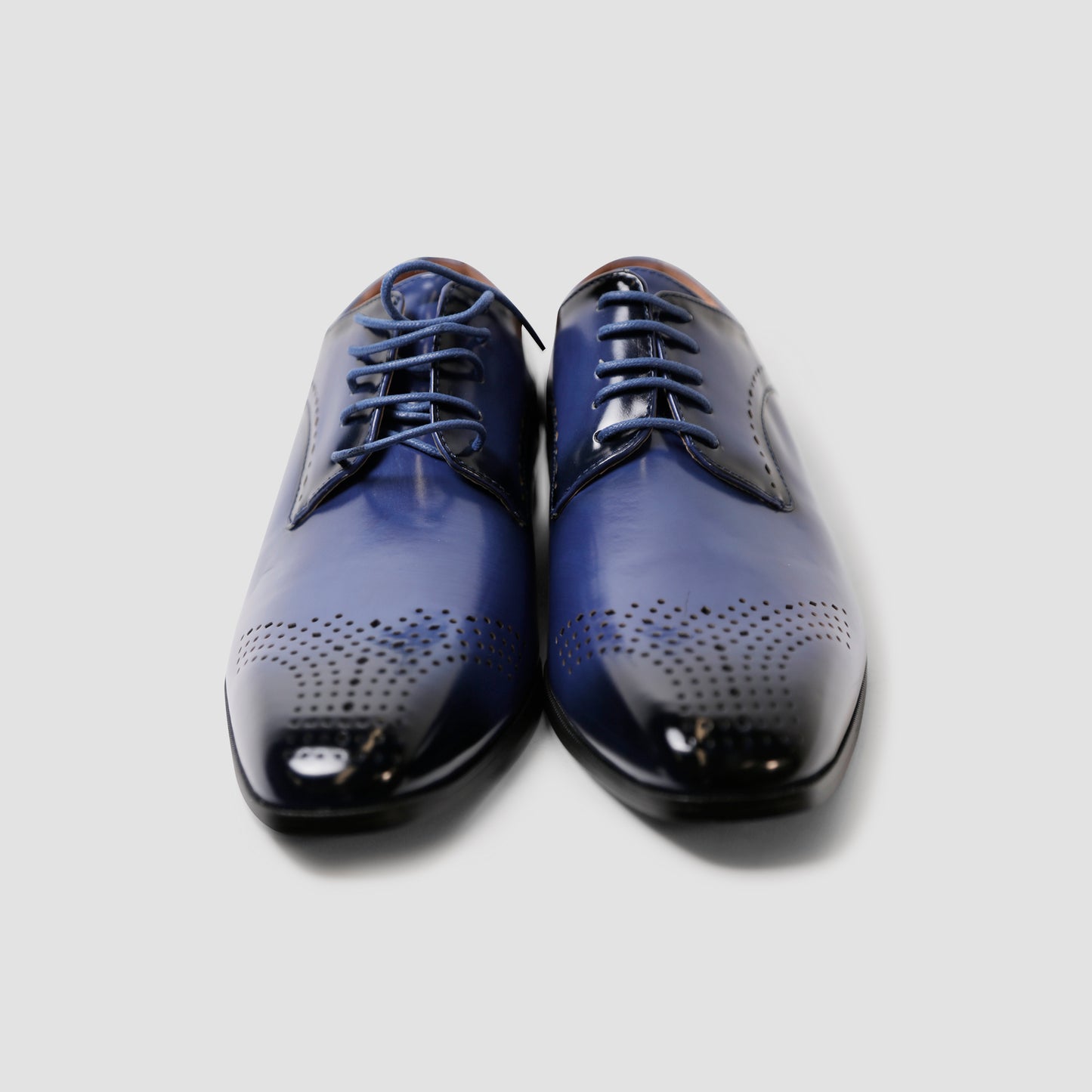 Royal Blue Brogue Oxfords
