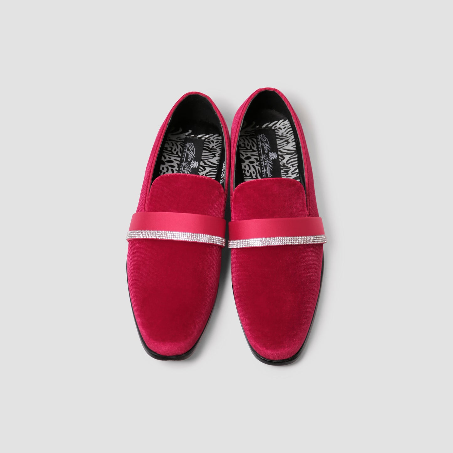 Red Velvet Loafers