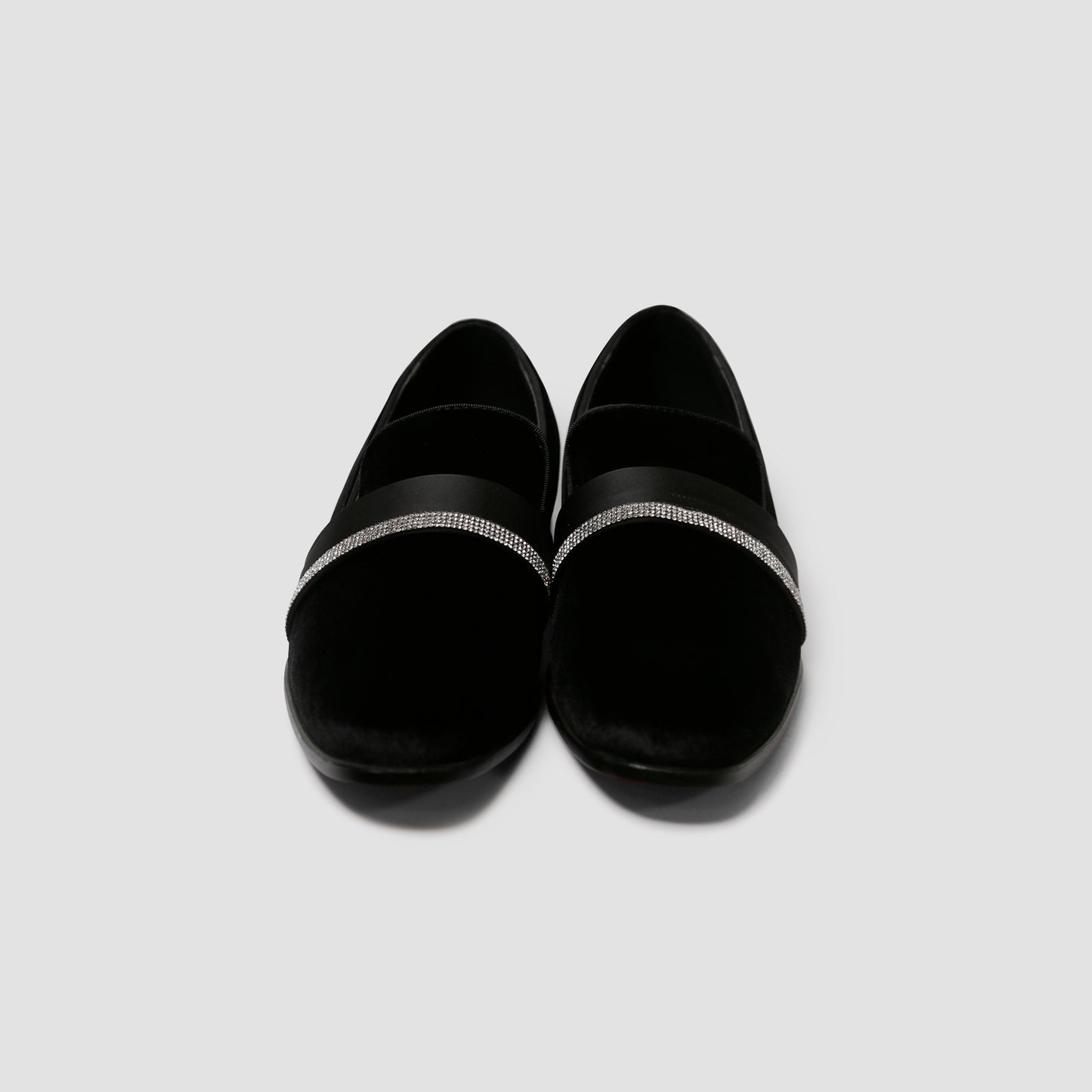 Black Velvet Loafers