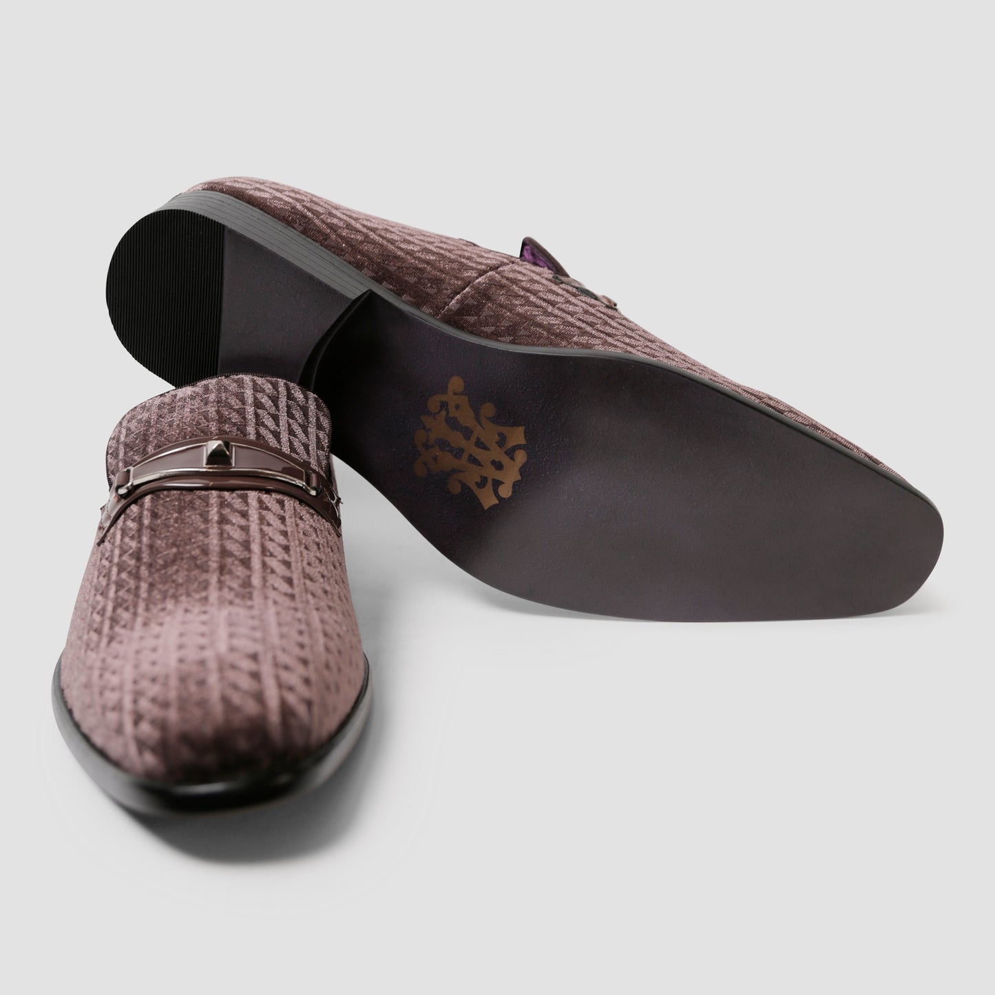 Mocha Textured Loafers