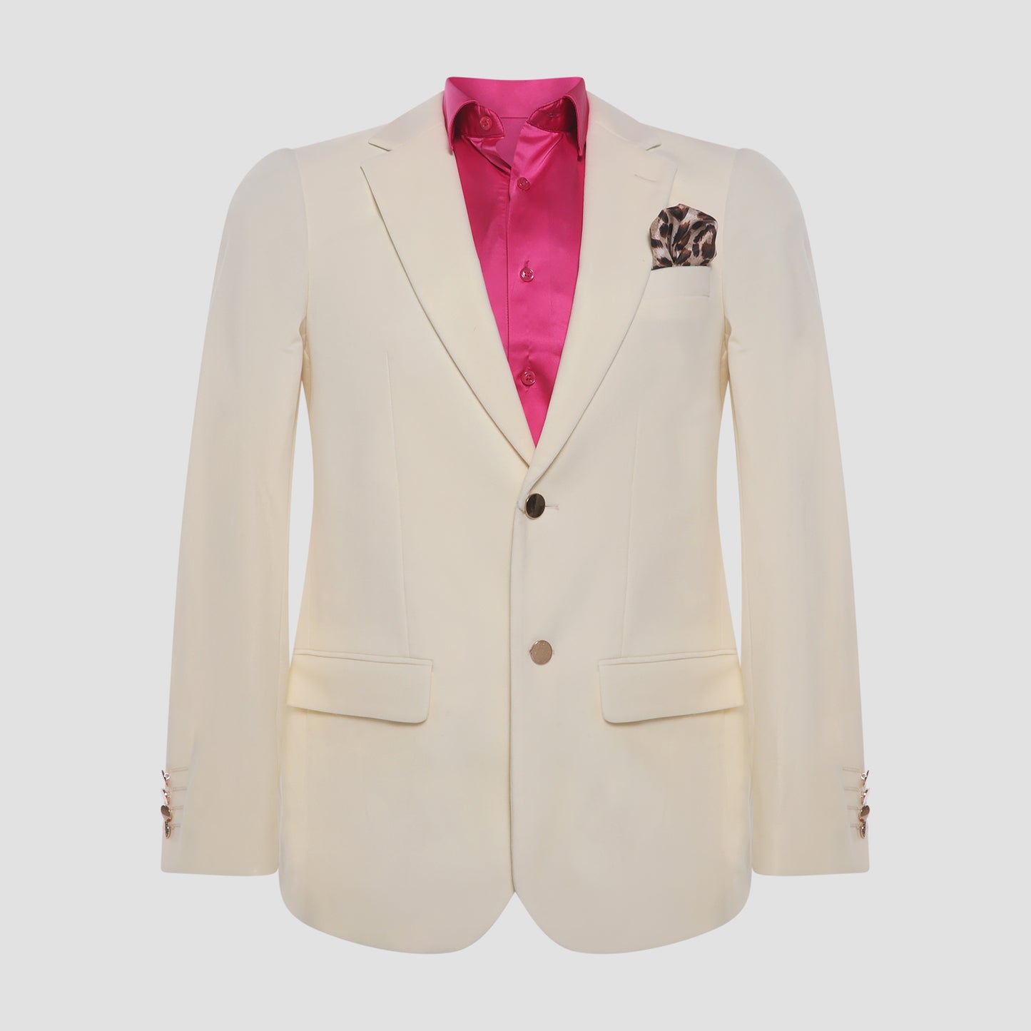 Cream Velvet Blazer