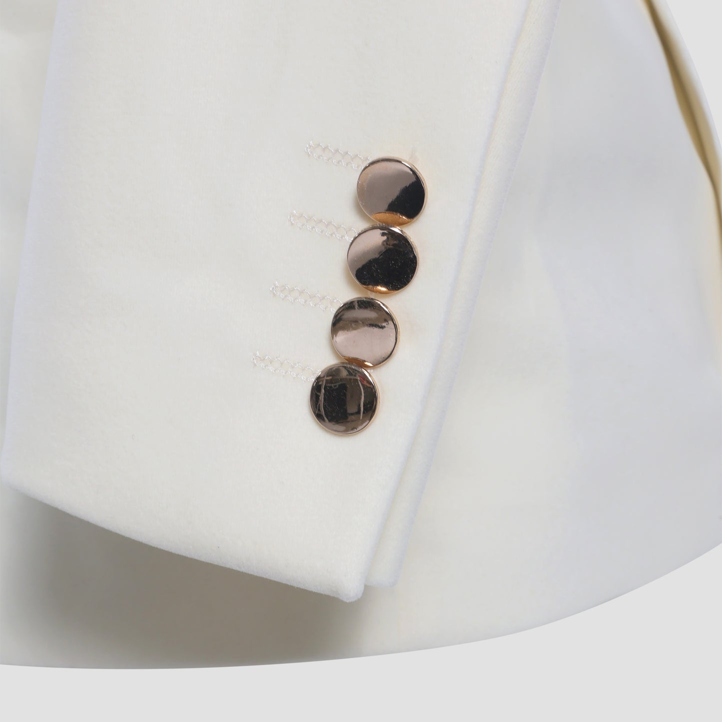 Cream Velvet Blazer