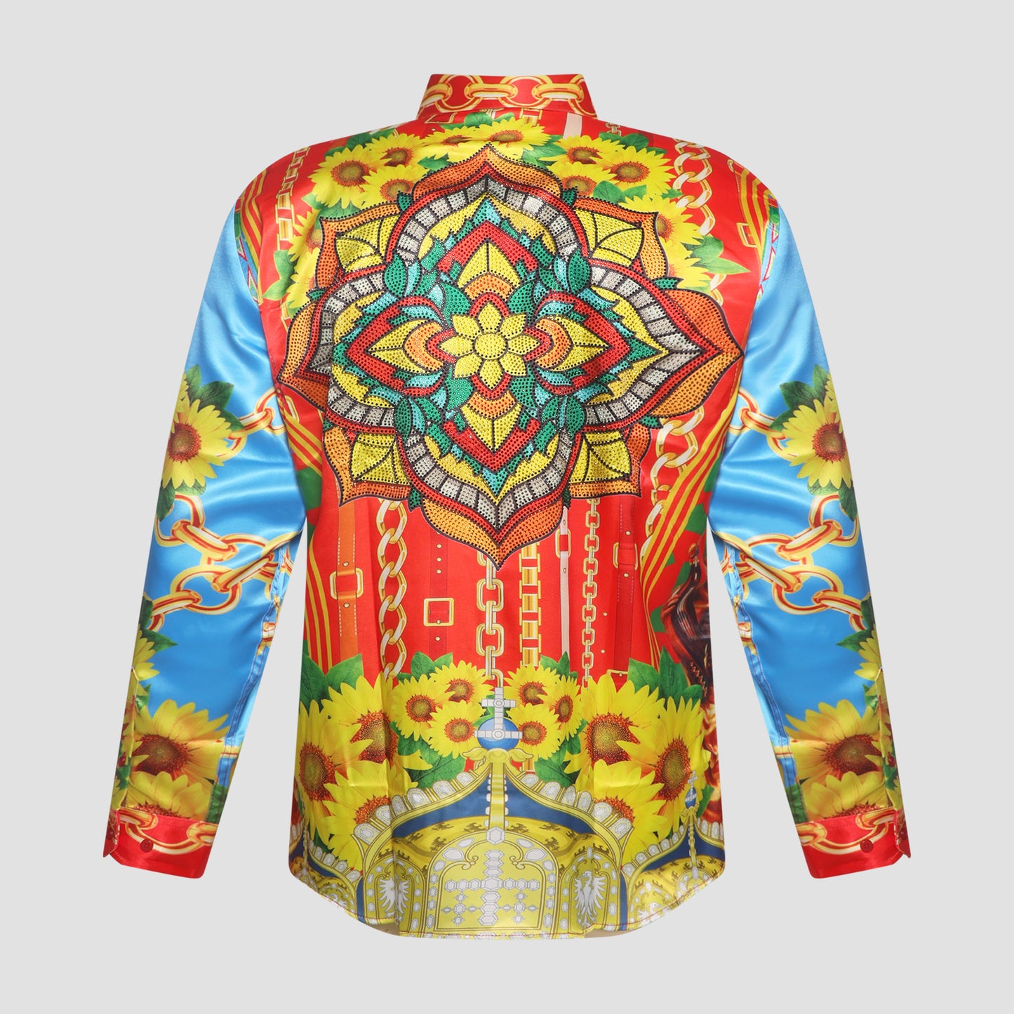 Vibrant Baroque Print Shirt