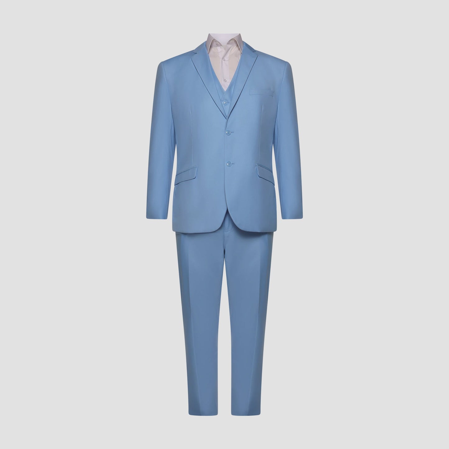 Light Blue Solid Suit
