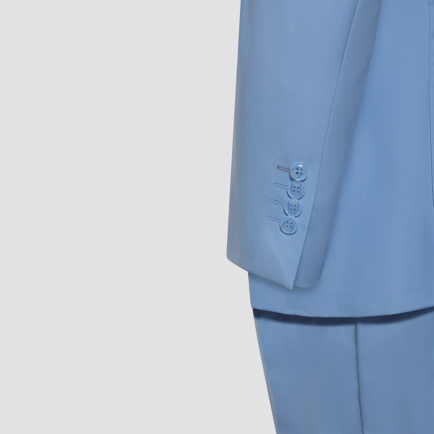 Light Blue Solid Suit