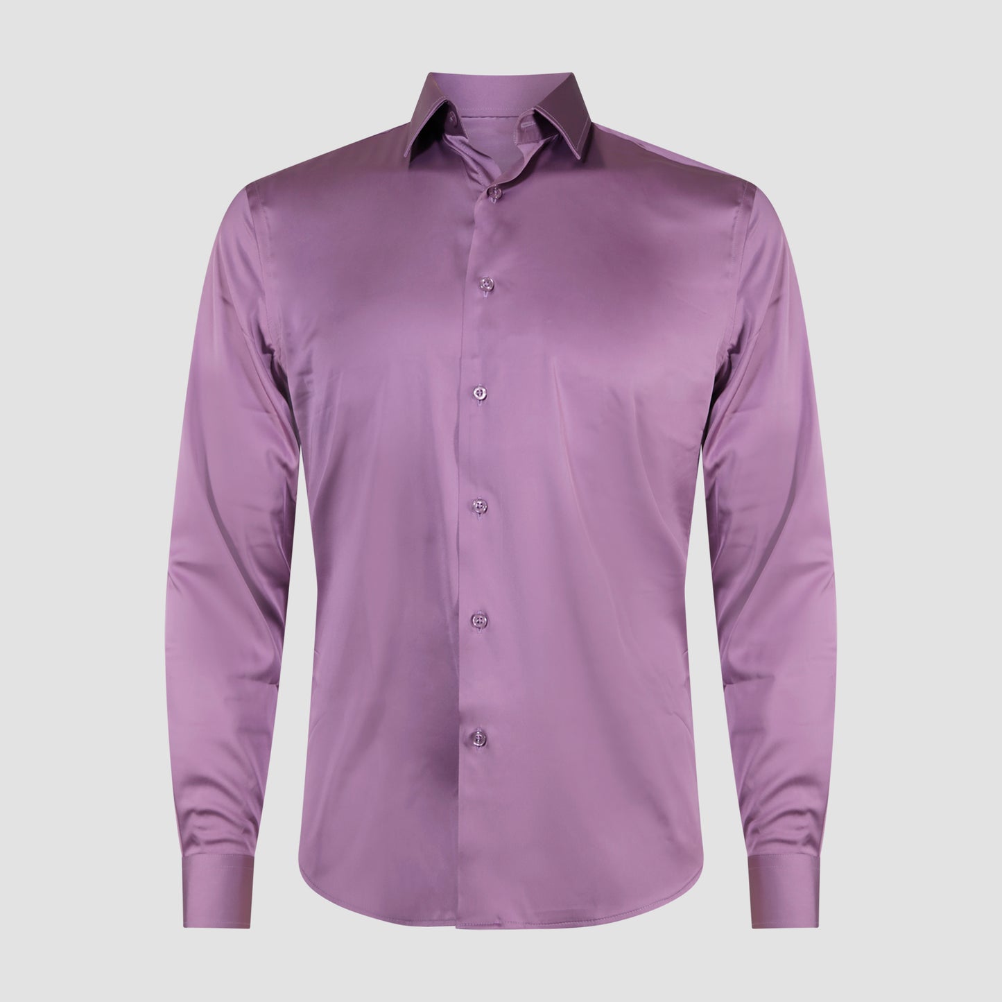 Lavender Satin Dress Shirt