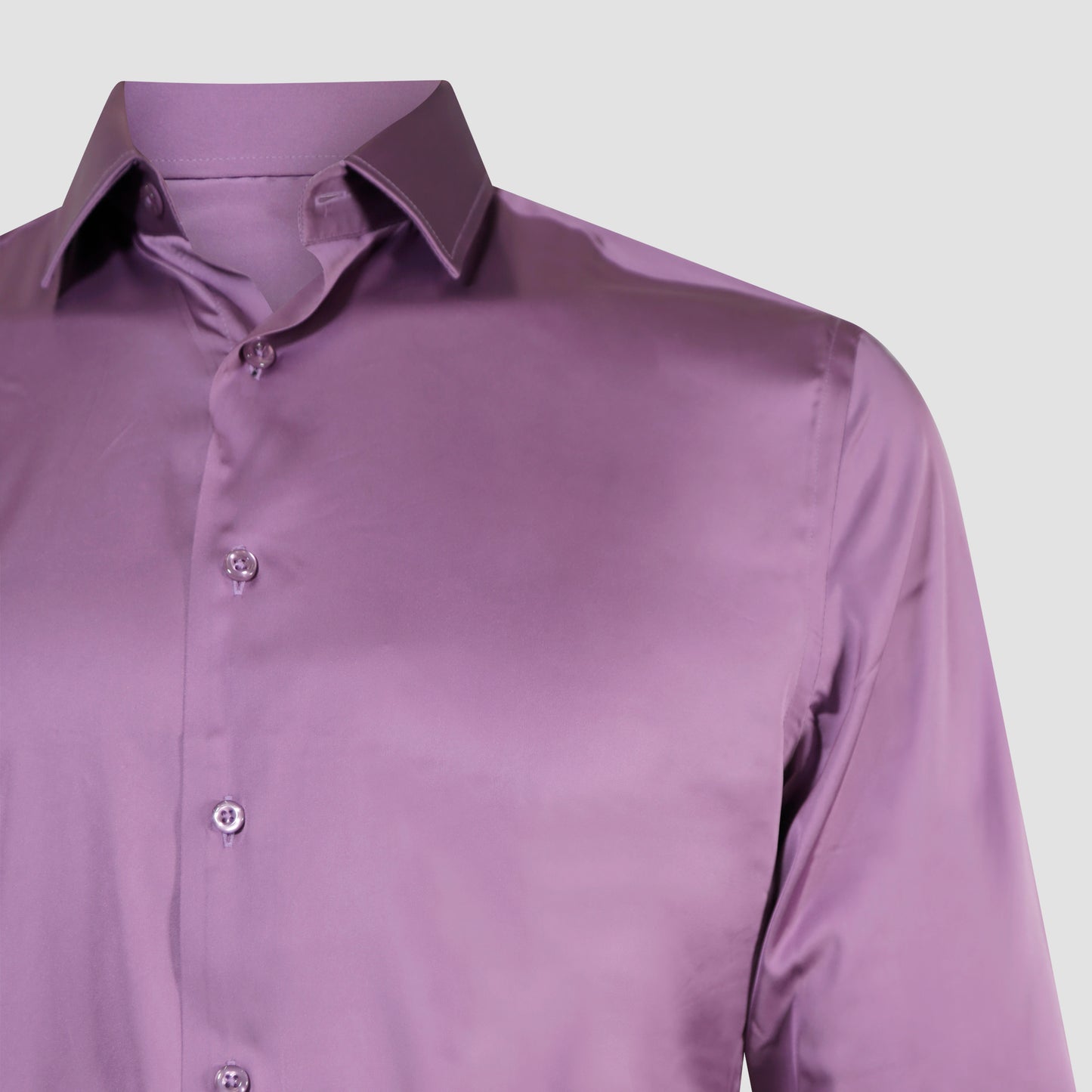Lavender Satin Dress Shirt