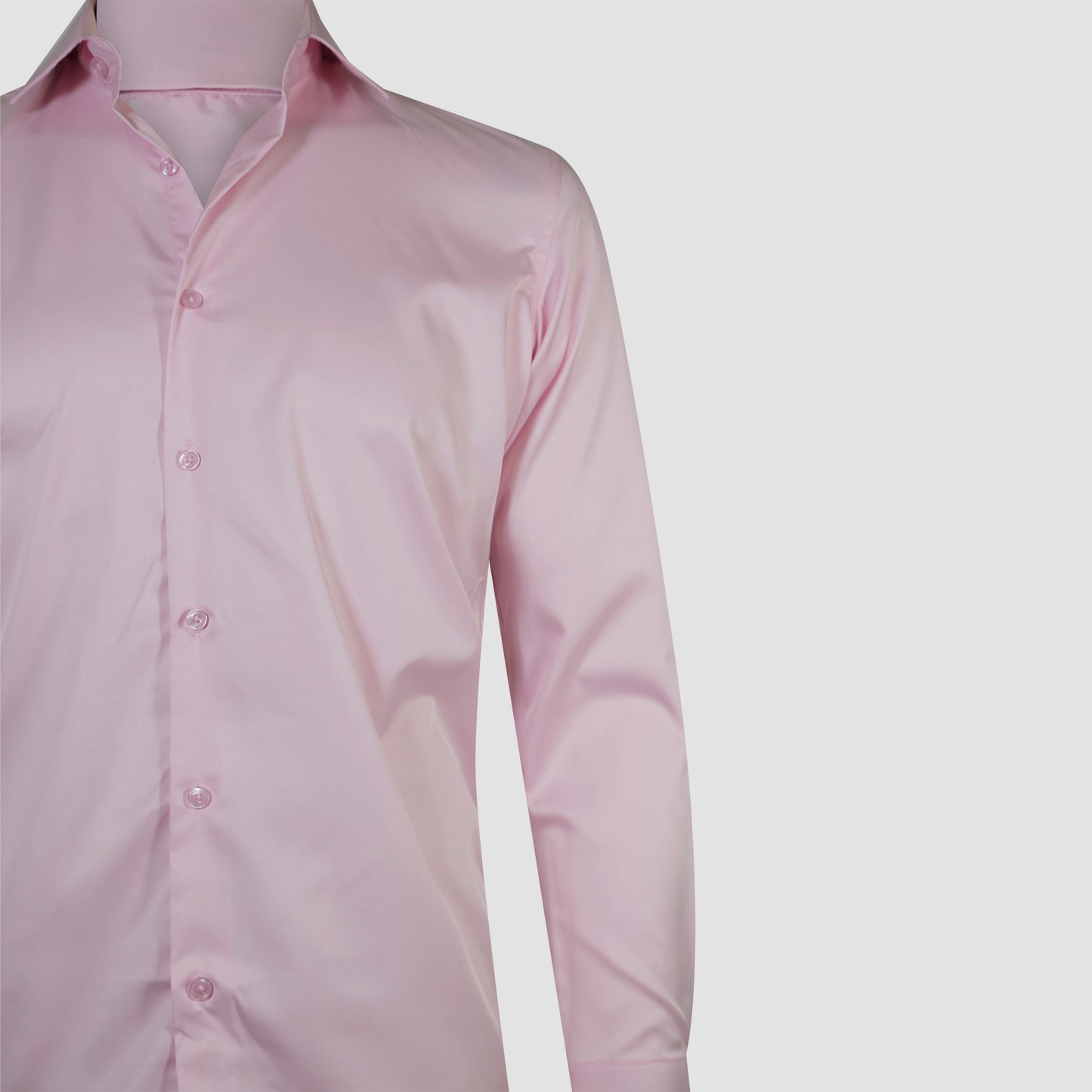 Light Pink Satin Shirt
