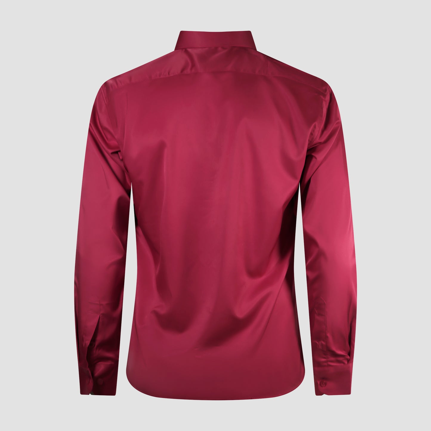 Crimson Red Satin Shirt