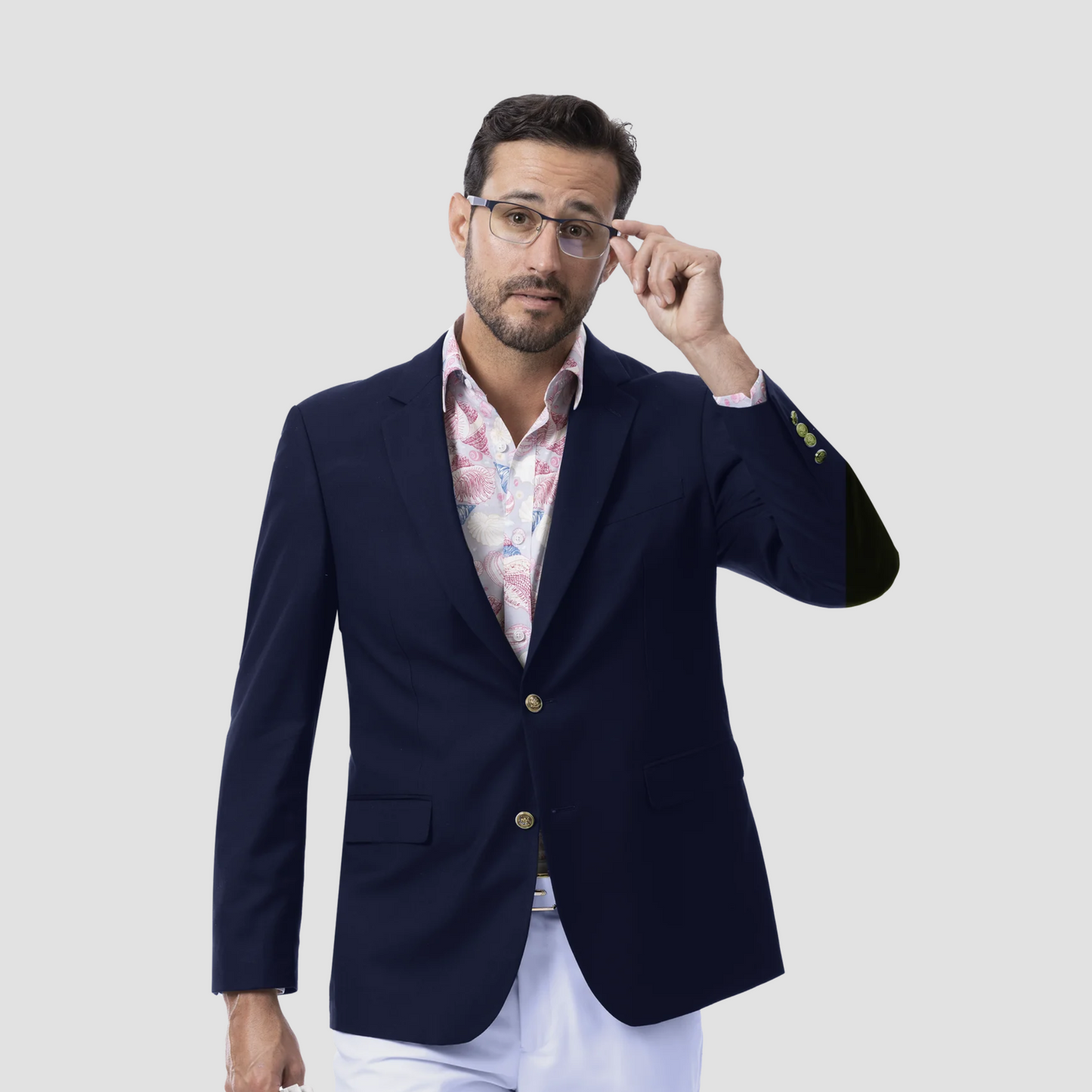 Navy Blue Elegance Blazer