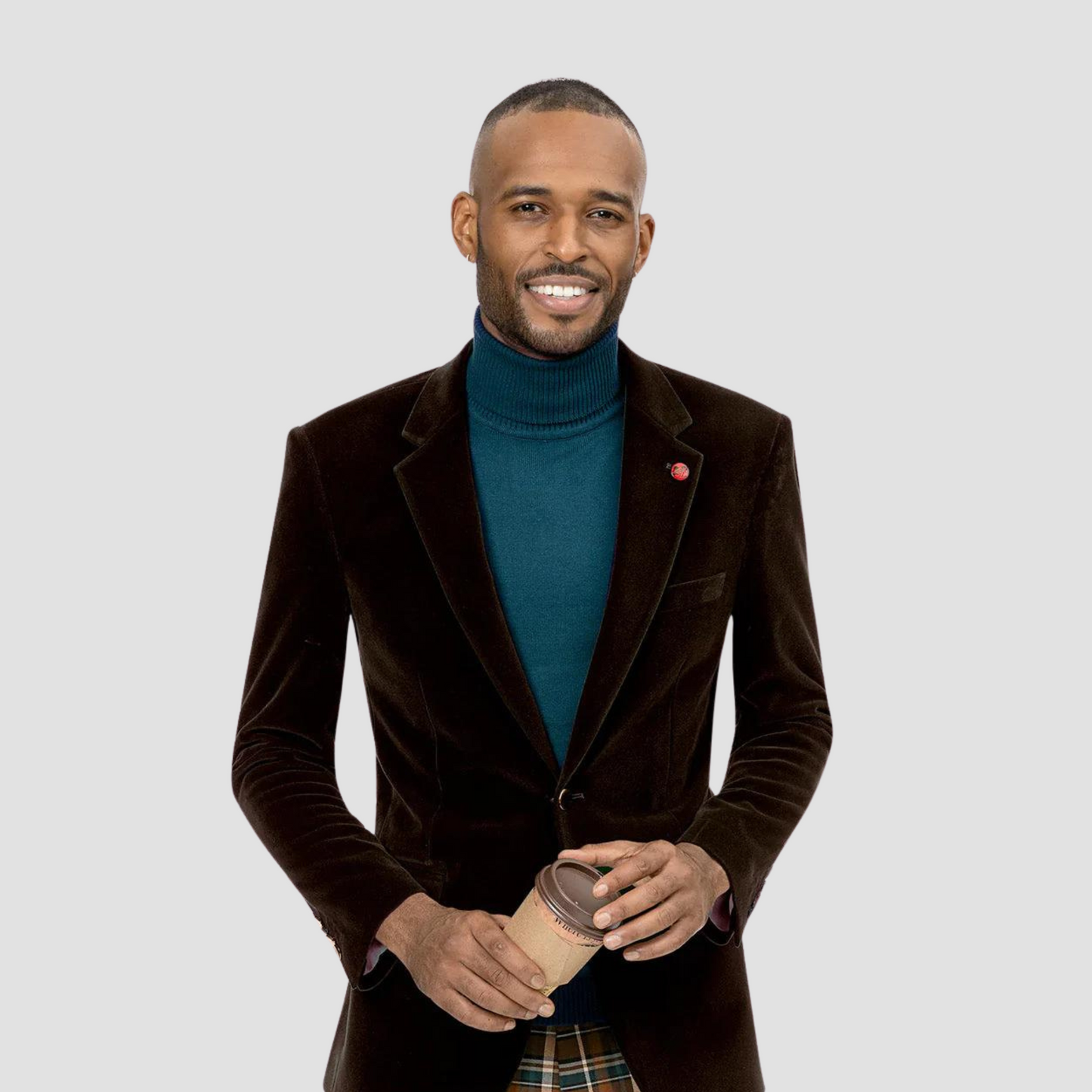Brown Velvet Blazer