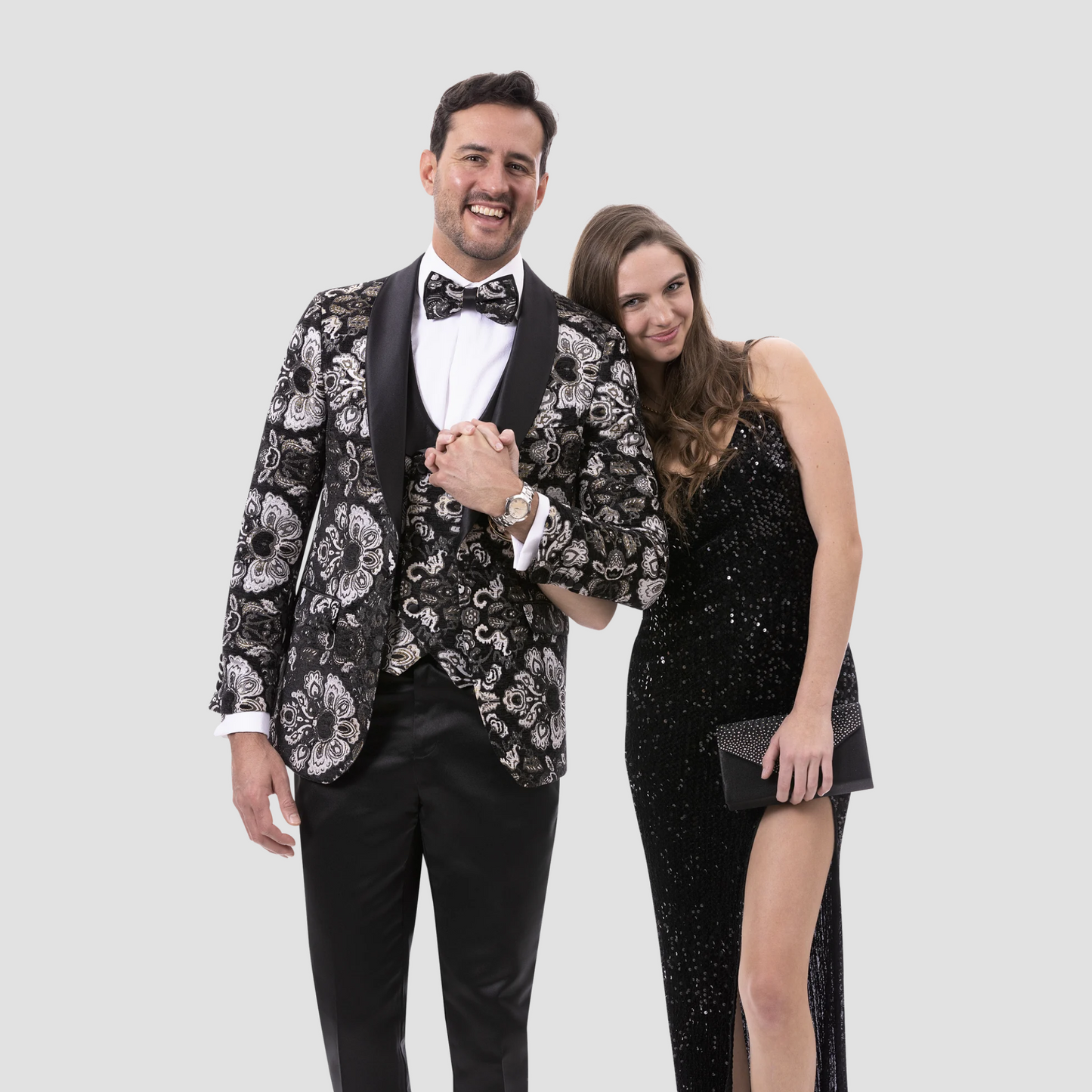 Black & Silver Striking Blazer
