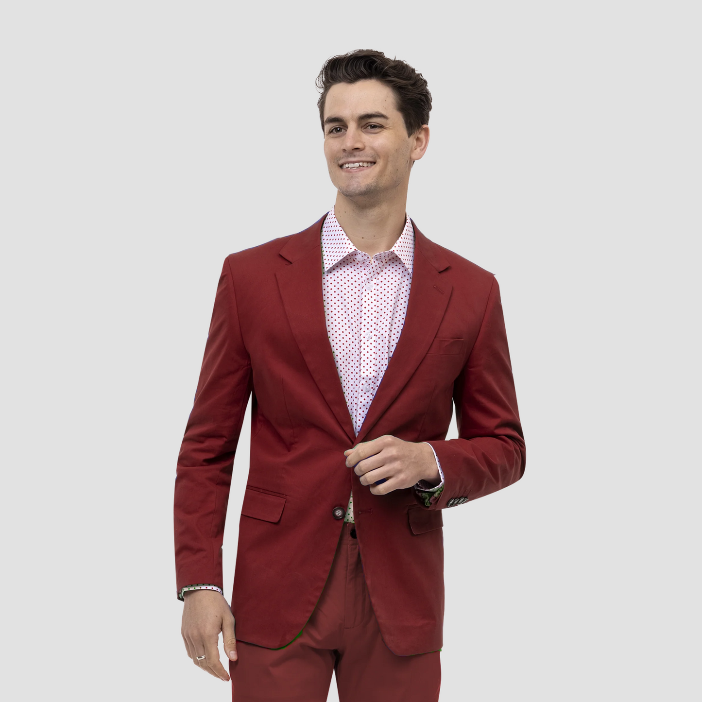 Burgundy Chino Blazer