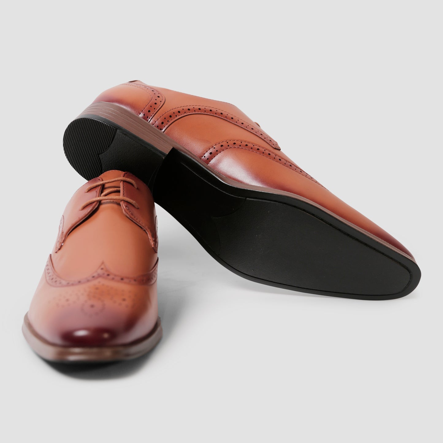 Classic Chestnut Derby Shoes