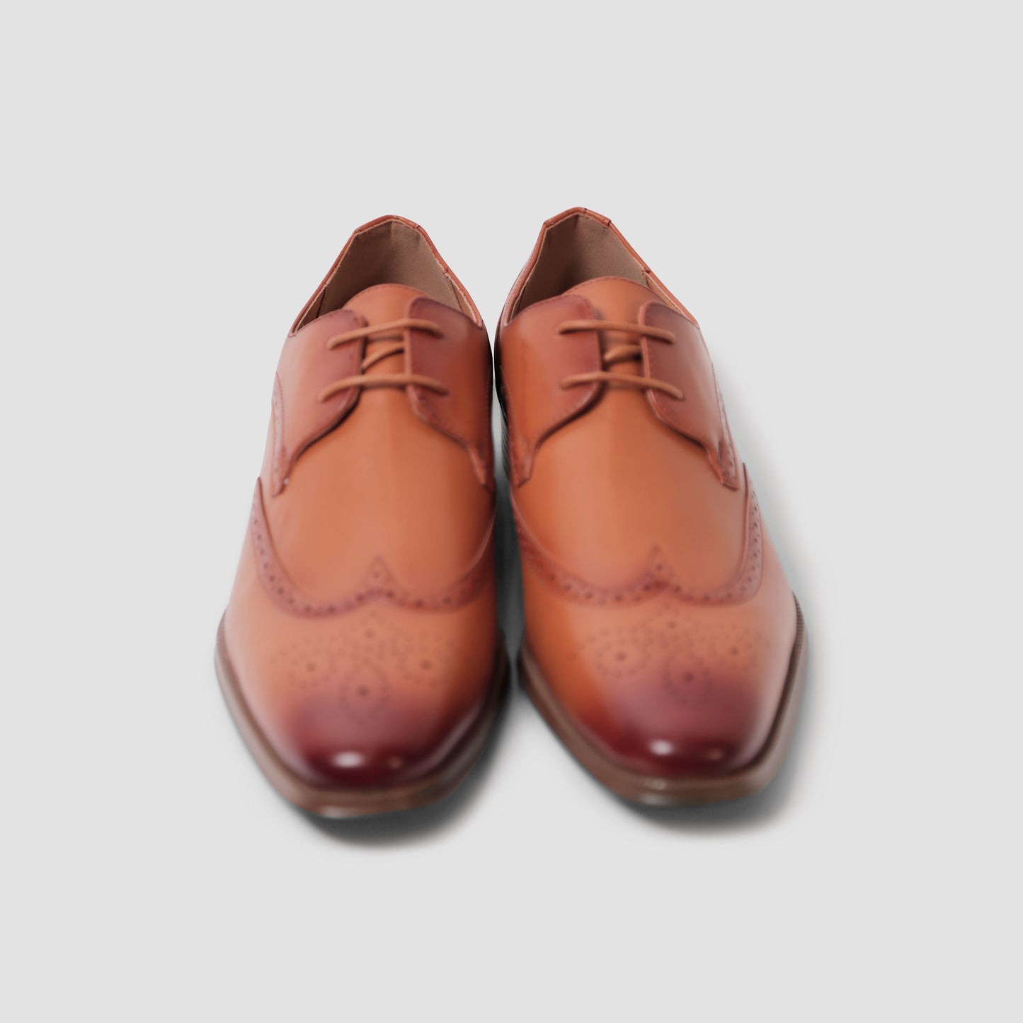 Classic Chestnut Derby Shoes