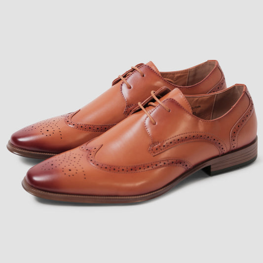 Classic Chestnut Derby Shoes