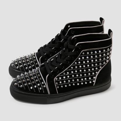 Midnight Spark High-Top Sneakers