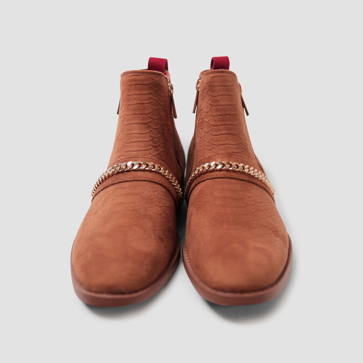 Camel Chic Ankle Boots