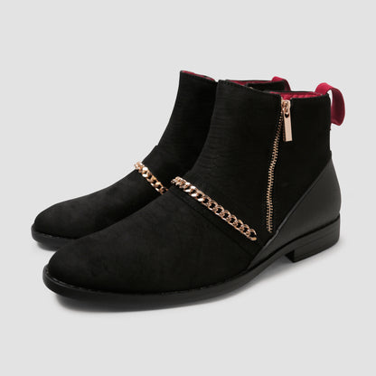 Black Glamour Ankle Boots