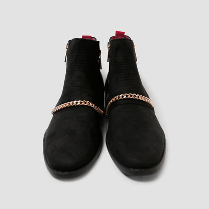 Black Glamour Ankle Boots