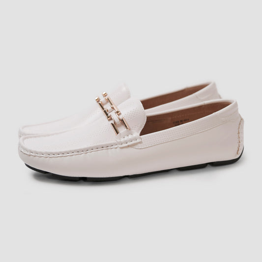 Pure White Loafers