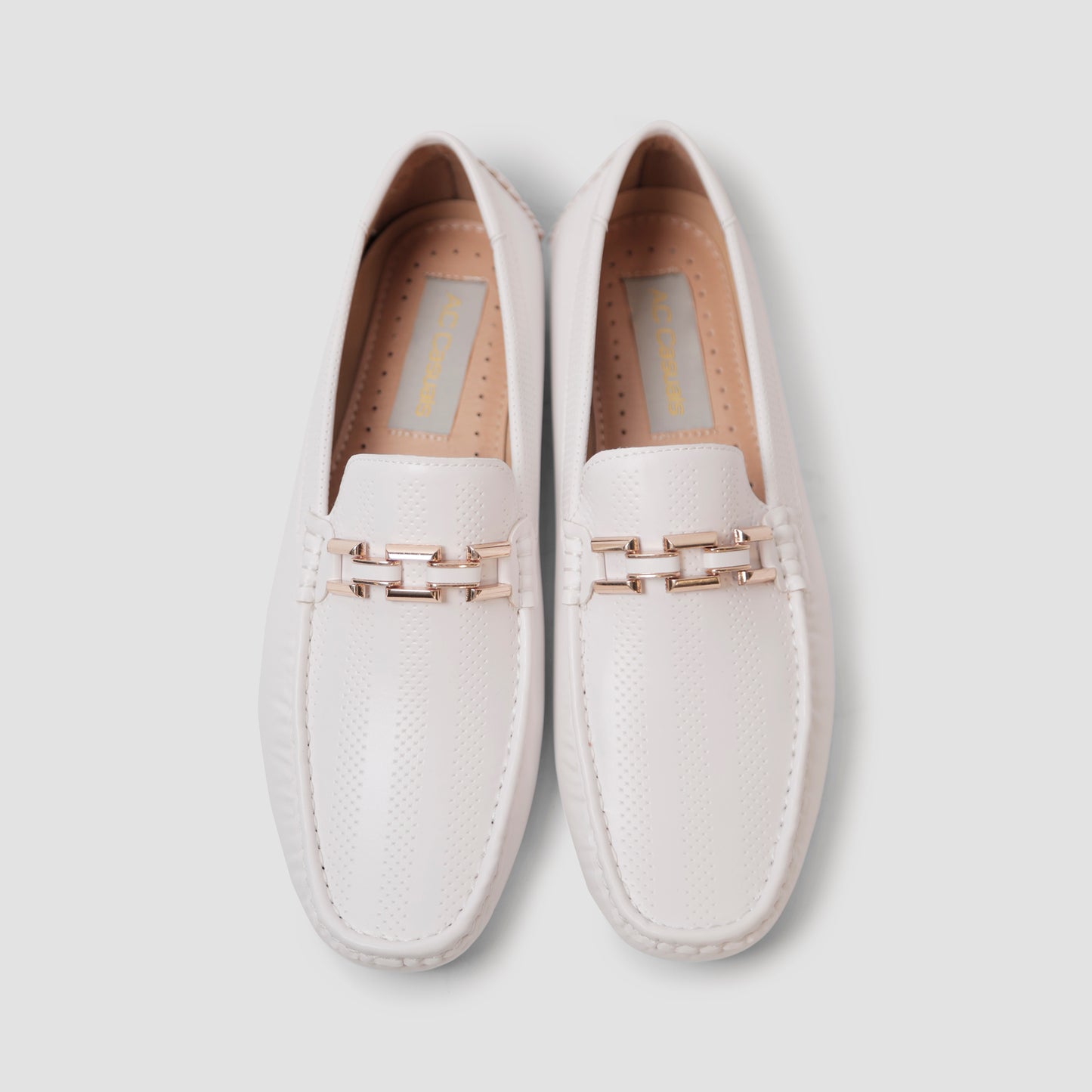 Pure White Loafers