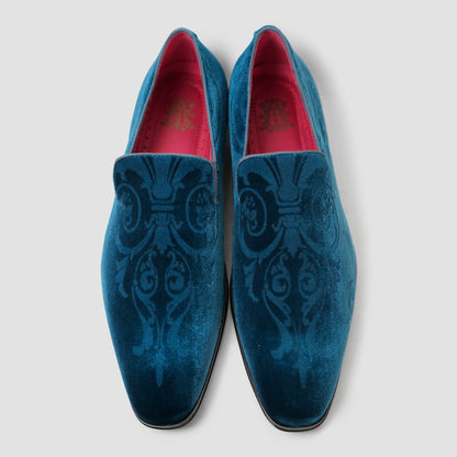 Teal Elegance Loafers