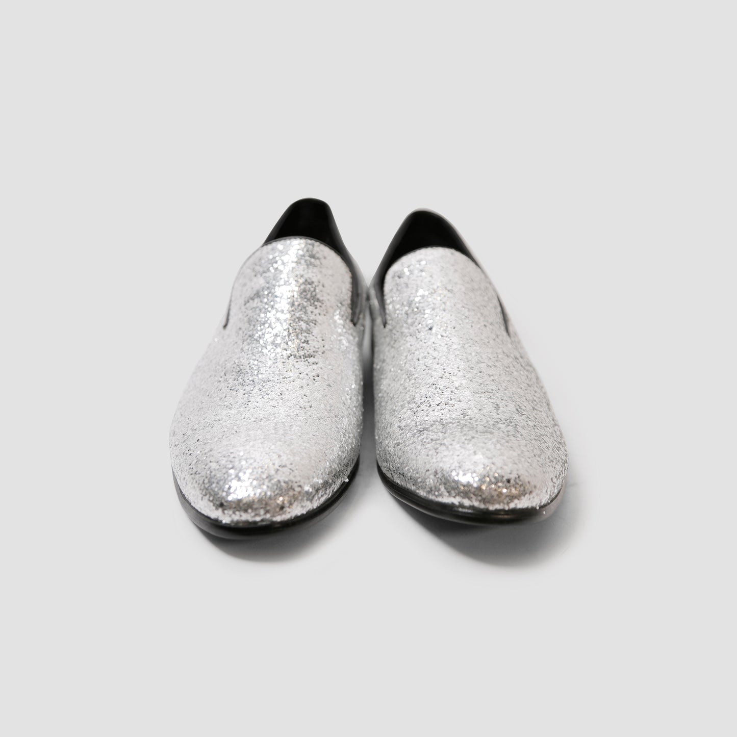 Silver Sparkle Loafers