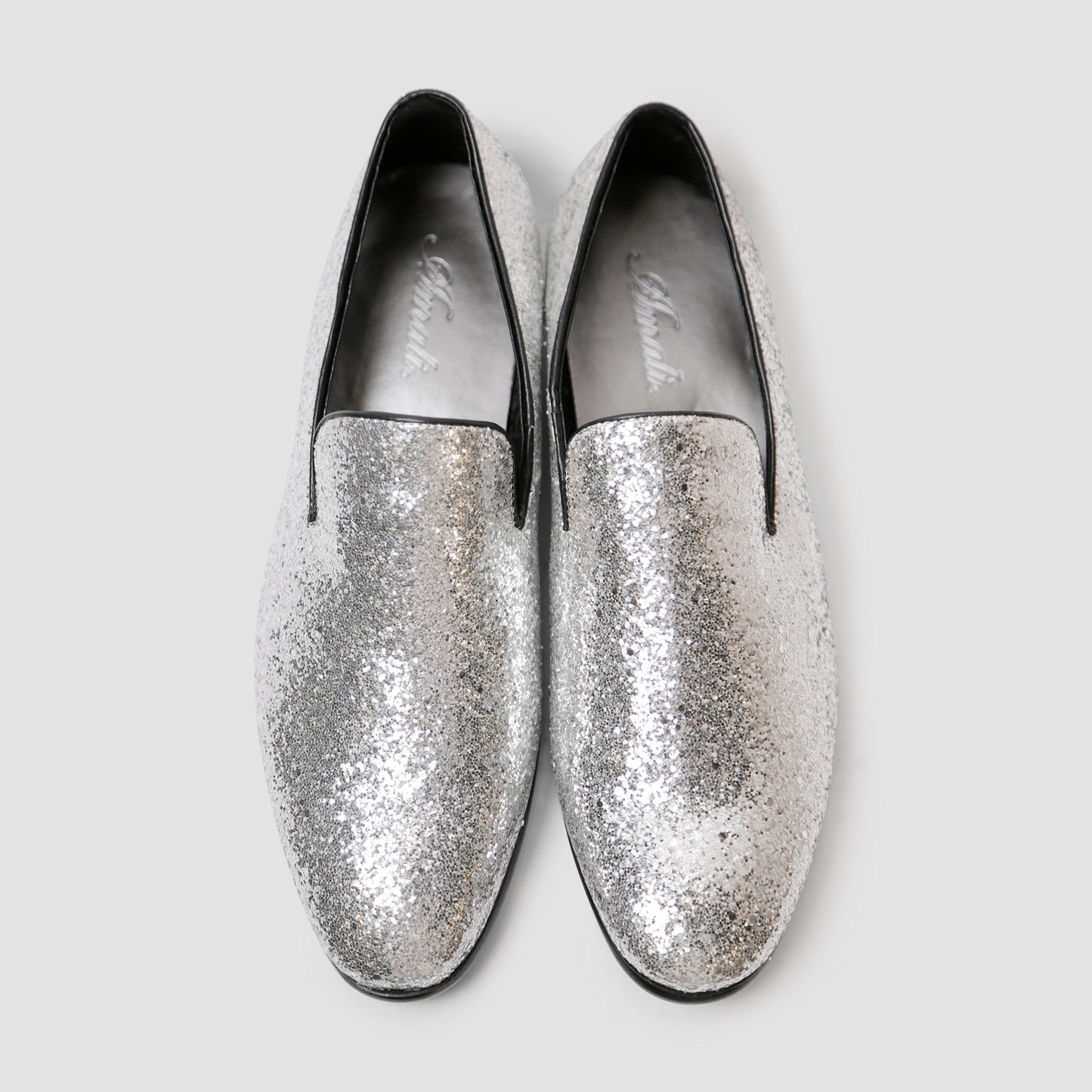 Silver Sparkle Loafers