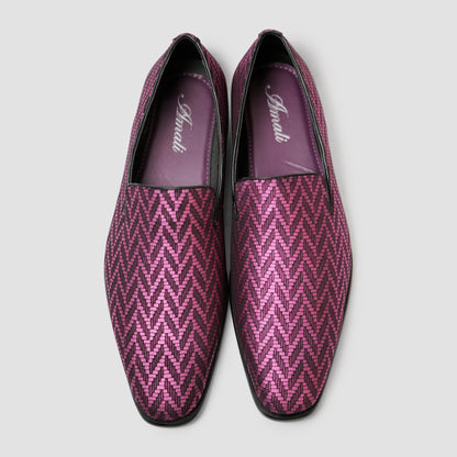 Magenta Matrix Loafers