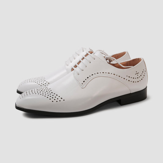 Snow White Brogue Oxfords