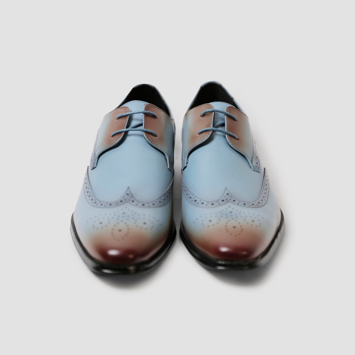 Blue & Tan Oxford Shoes