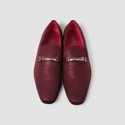 Burgundy Shine Loafers