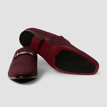 Burgundy Shine Loafers