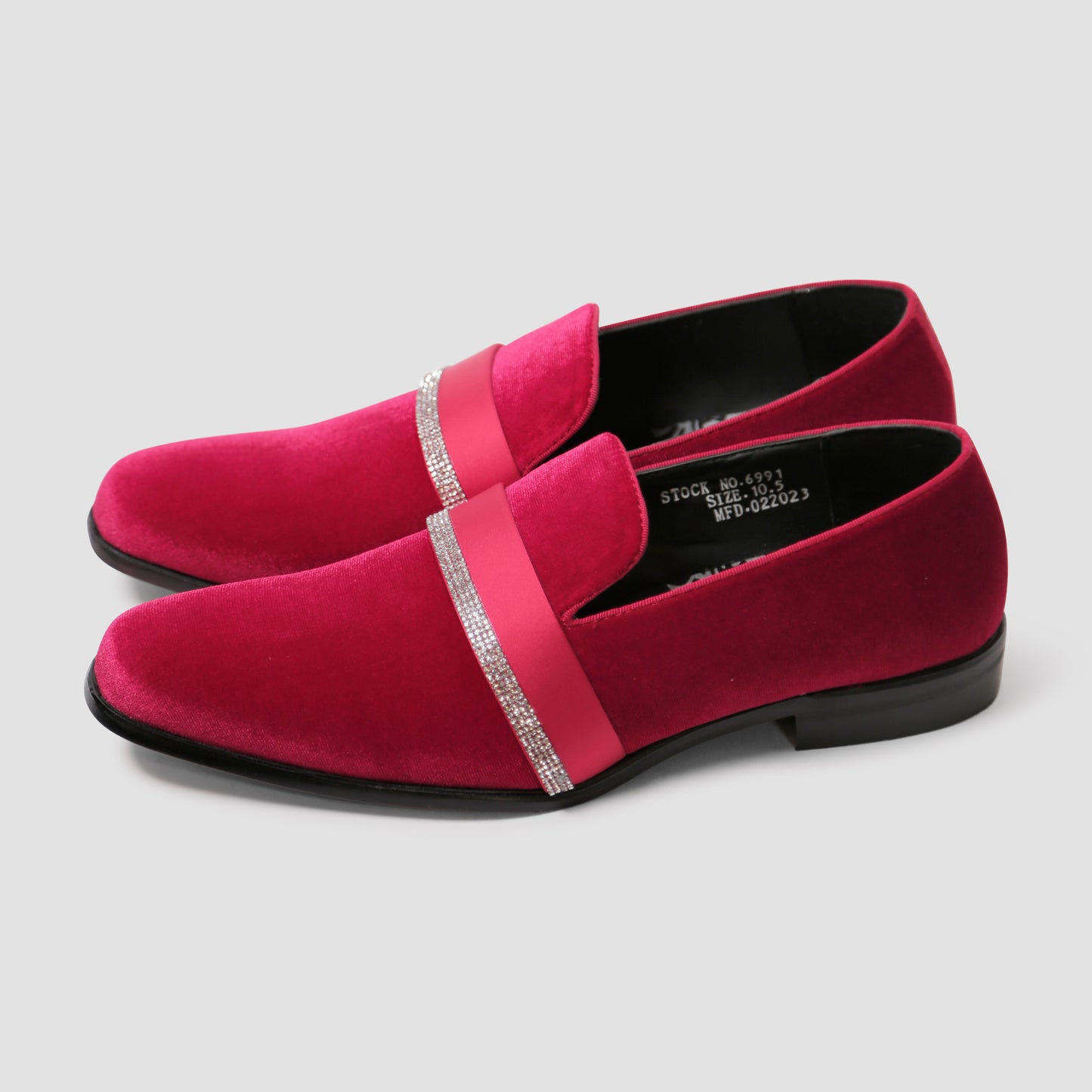 Red Velvet Loafers