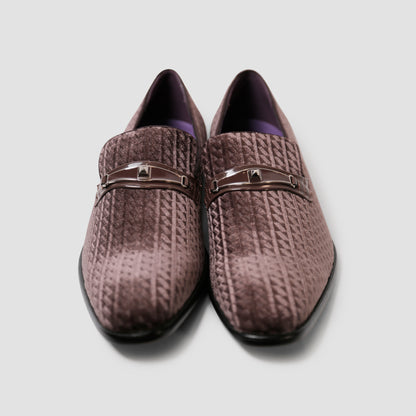 Mocha Textured Loafers